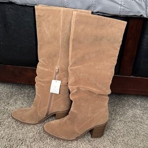 Universal Thread Brown Suede Over the Knee Boots